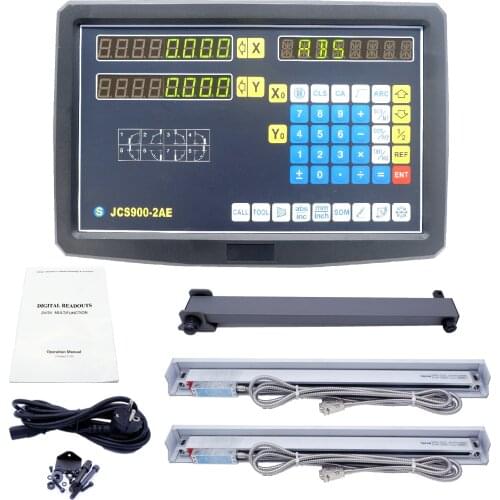 9X36 42 49" 2 Axis digital readout with high precision linear scale / linear encoder/ linear ruler for milling lathe machine
