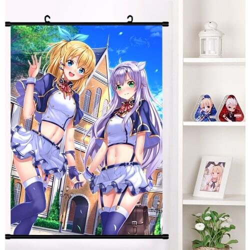 Anime Rokudenashi Majutsu Koushi to Kinki Kyouten Sistine Fibel Wall Scroll Mural Poster Wall Hanging Poster Otaku Home Decor