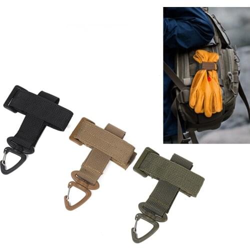 Ar 15 vest accessories multi function 360 rotating Carabiner tactical keychain gloves strap nylon molle pouch hanging clip hunt