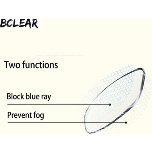 1.56 1.61 1.67 Index New Function Aspherical Anti Fog Myopia Lenses Anti Blue Ray Single Vision Lens Block Blue Eye Protection