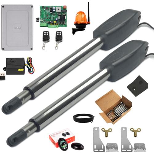 With wifi 1080P camera kit Optional Doulbe Arm Heavy Duty Worm Gear Automatic Swing gate motor Opener