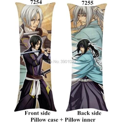 Anime Hakuou hugging long pillow include inner cartoon boyfriend Okita Souji Hijikata Toshizo body Pillow customize Gift