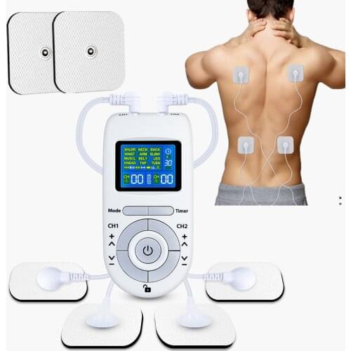 12 Modes Eletric EMS Compex Muscle Stimulator Tens Machine Electrodes Low Frequency Pads Pressotherapy Guasha Massager For Body