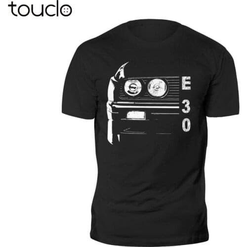 Cotton comfortable T-shirt Retro E30 Menace Closeup Cotton Black Custom Text printed T shirt