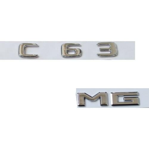 Chrome Letters Trunk Emblem Badge Emblems for Mercedes C63 for AMG 2017-2020