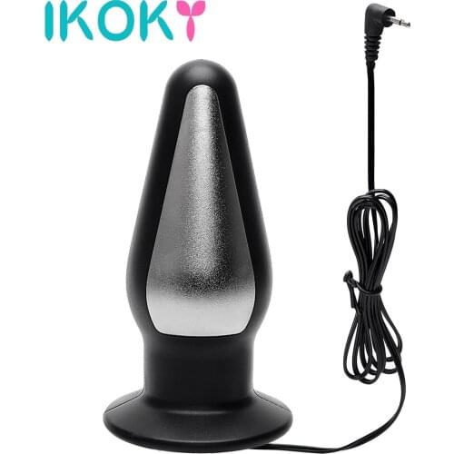 IKOKY Medical Themed Toys Anal Vaginal Plug Big Butt Plug Electric Shock Sex Toys for Men Women G-spot Massager