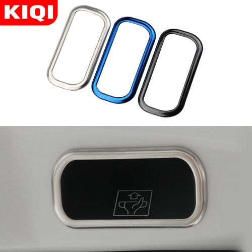 KIQI Stainless Steel Car Rear Trunk Switch Handle Stickers Back Tail Bumper Trim Cover for Toyota C-HR CHR 2016 - 2020 Parts