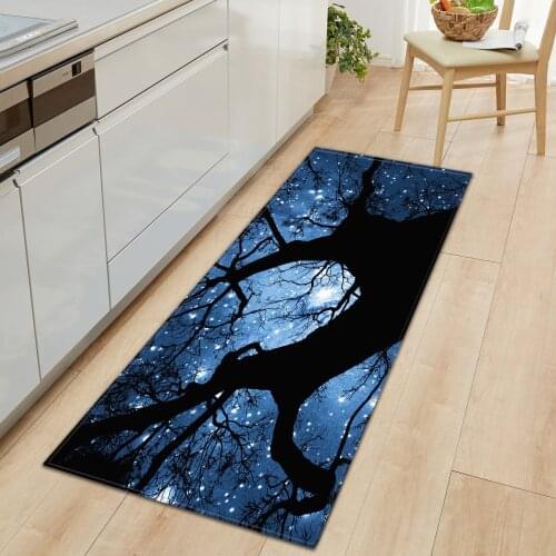 Kitchen Floor Mat Home Hallway Door Rugs Kitchen Bathroom Antislip Carpet Printed Indoor Doormat Soft Bedroom Sofa Mats Washable