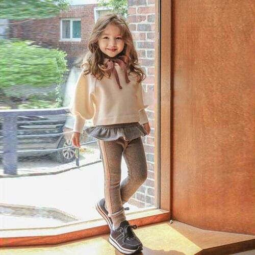 Toddler Girls Legging Spring Autumn Skinny Pants for Girl Fashion Skirt Leggings Fake Two Pieces Culottes 2 3 4 5 6 Y Kids Pants