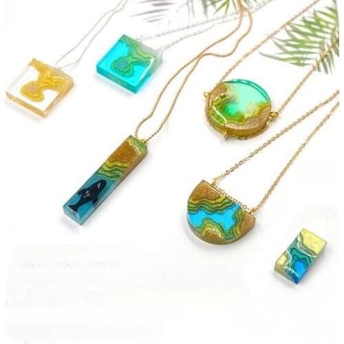 Mini Epoxy Resin Island Decor Silicone Molds DIY Jewelry Fillings Pendant Accessory Charms Cabochons Handmade Making Tools Craft