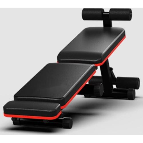 Multi-functional comprehensive fitness exercise equipment household folding supine board durable non-slip dumbbell stool
