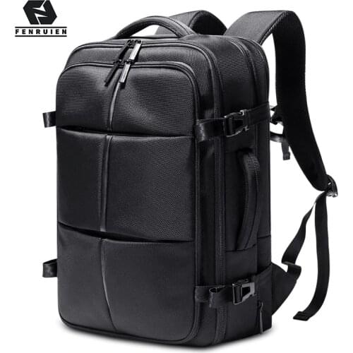 Fenruien New Multifunction Men Backpack 15.6 Inch Laptop Bag Business Expansion Backpacking Waterproof Outdoor Travel Backpacks