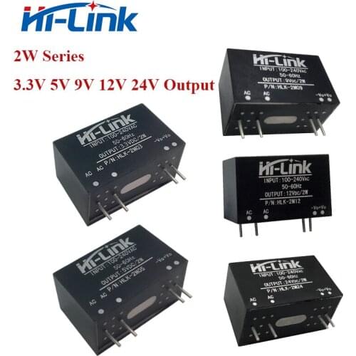 85-264V to 3.3V 5V 9V 15V 24V output AC to DC converter module With CE ROHS certification Hi-Link Manufacturer 2W