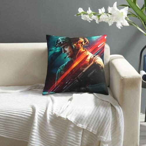 Battlefield 2042 pillowcase printed cushion cover sofa waist pillow pillow cover