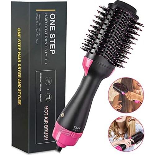 One Step Hair Dryer and Volumizer - Salon Multi-function Hair Dryer & Volumizing Styler Comb,Hot Air Paddle Styling Brush