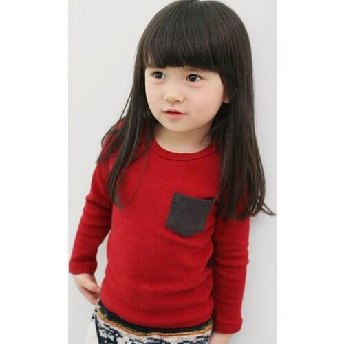 2021 Autumn Winter Kids Girls Shirts Long Sleeve Baby Boys Girls Shirt Children Pullovers Tee Boys Clothes G0133