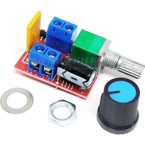 150pcs/lot Mini 5A PWM Max 90W DC Motor Speed Controller Module DC-DC 3V 35V Adjustable Potentiometer Switch Board LED Dimmer