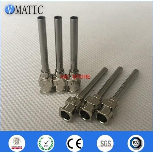 High Quality 12Pcs 1 Inch Tip Length 11G Blunt Stainless Steel Glue Dispensing Syringe Needle Glue Dispenser Needle Tips