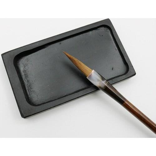 High-grade Rectangle Students Inkstone Chinese Calligraphy Ink Stone Chinese Inkstone She Yan Yan Tai Creative Chinese Souvenir