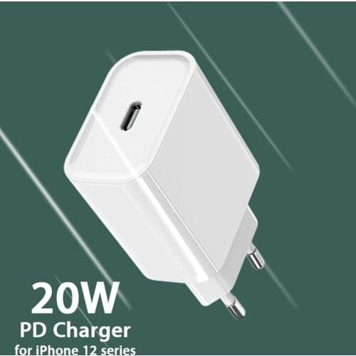 20W USB Type C PD Wall Charger Adapter for iPhone 8 Plus 11 12 Pro Max iPad Pro Cargador Tipo C Carga Rapida EU US PD Chargers