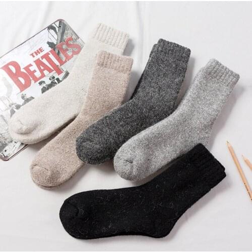 Winter extra thick wool socks mens and womens warm wool socks thickened Plush towel socks solid wool socks