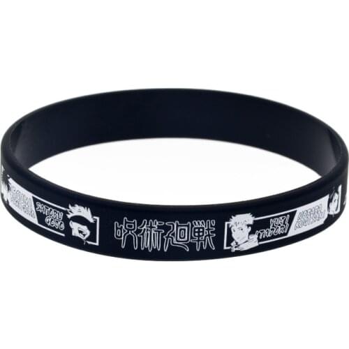 1PC Jujutsu Kaisen Silicone Bracelet Japan Game Cartoon Sport Wristband Cosplay Jewelry Gifts