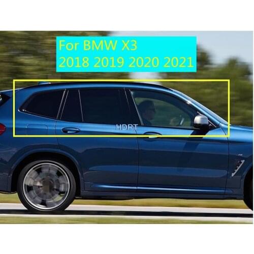 Fit For BMW X3 G01 2018 2019 2020 2021 Weatherstripe Sealed Strips Trim Car Window Seal Belt Cover Protector Accessories 10PCS