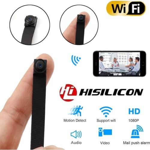 1080P Full HD IP P2P WIFI Network Micro Ultra Mini Flexible Video Audio Recorder Motion Detection DIY Camera Support TF Card