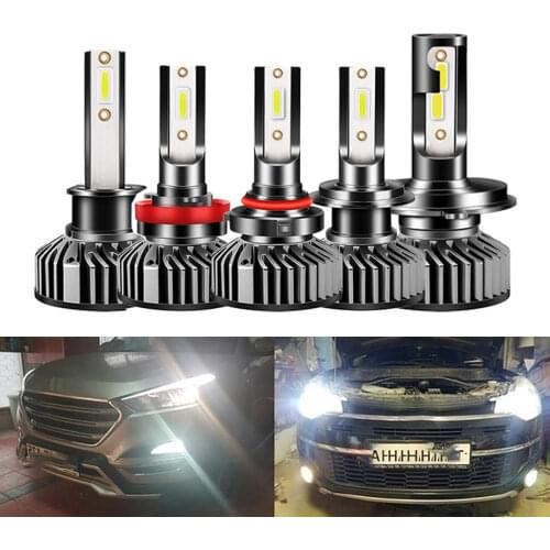 2X H4 9005 HB3 9006 HB4 H7 Auto 2LED COB 200W 20000LM Headlight White Tail Light Fog Lamp Head Lamp High Low Beam Conversion Kit