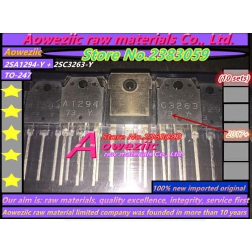 Aoweziic 100% 100% new imported original 2SA1294-Y 2SC3263-Y 2SA1294 2SC3263 A1294 C3263 TO-247 audio power amplifier