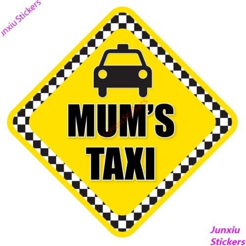 Creative MUMS TAXI Car Sticker Accessories Vinyl PVC 13cm*13cm Motorcycle Waterproof Windshield Car Window Car Styling Decal