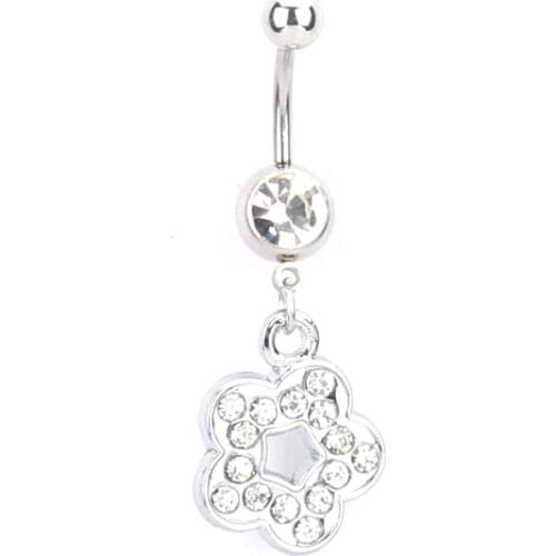 Bars Belly Button Rings Fashion Surgical Steel with crystal fit Body Jewelry Navel Piercing Rings