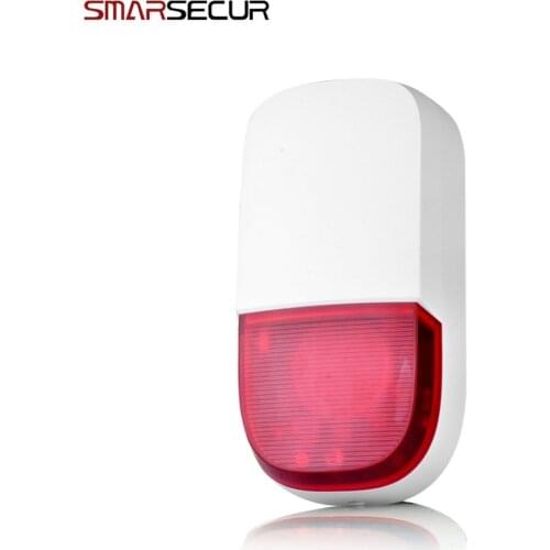 Wireless outdoor siren 433 MHz flash siren horn suit for H6 of alarm system