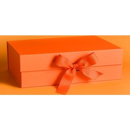 Large Gift Box High Quality Rigid Thick Gift Box With Ribbon,magnetic Box Rigid Cardboard Paper Gift Box