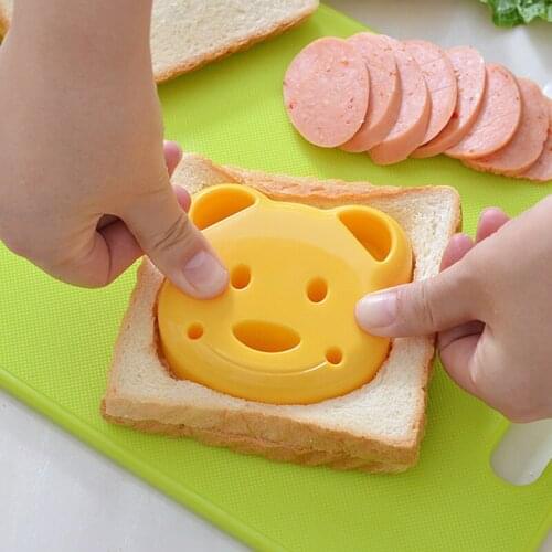 Little Bear Shape Sandwich Mold Bread Biscuits Embossed Cake Mold Maker DIY Mold Cutter High Quality Hot 1PC Dropshipping