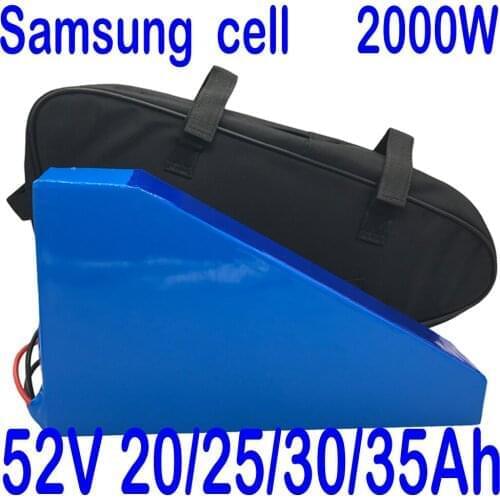 52V 1000W 2000W eBike Scooter Battery 14S 52V 13AH 15AH 18AH 20AH 25AH 30AH 35AH Electric Bike Lithium Battery Use Samsung Cell