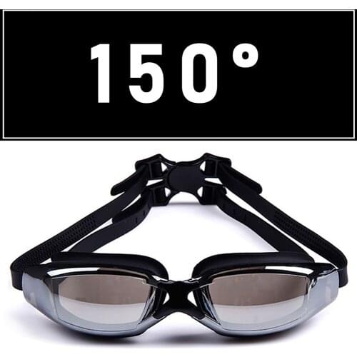 1Pcs Big Frame Plating Waterproof Anti-fog Swimming Glasses Men Women Myopia Ribbon Digital Surfing Electroplated MT Equipment