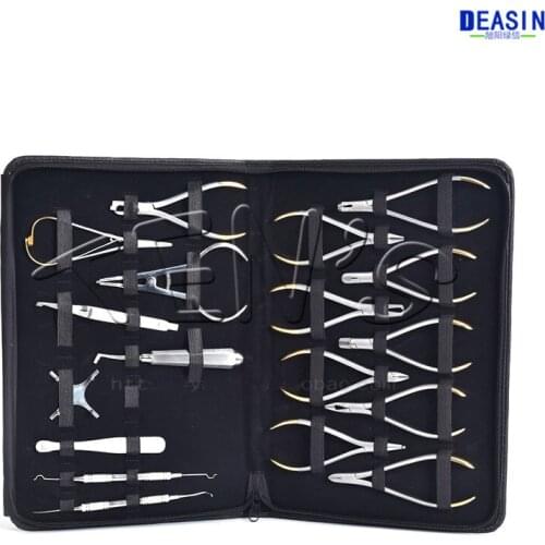 2018 New Dental Orthodontics Instruments Set Ring Retractable Bracket Locator Subalong Pliers