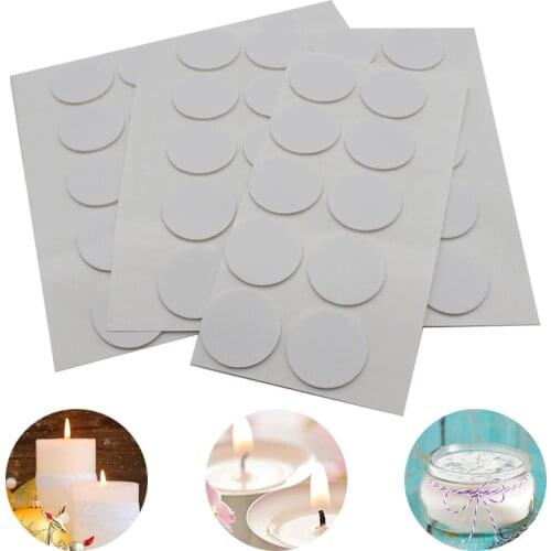 Candle Wick Stickers For DIY Candle Making Handmade Double-sided Adhesive Dots Wick Candle Making Supplies Practical Accessories