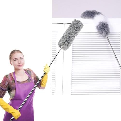 Eyliden 2PCS Duster with Extension Pole 254CM Extra Long Microfiber Scratch Resistant Duster for Cleaning High Ceiling Fan, Cars