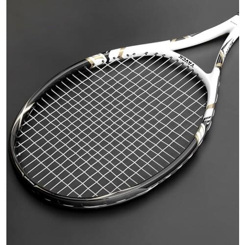 Unisex Professional Tennis Racket String 45-50 LBS Racquet Tennis Carbon Fiber Top Material Sports Training Tennis Racquets Bag