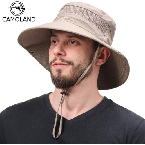 UPF 50+ Sun Hat Bucket Summer Men Women Fishing Boonie Hat Sun UV Protection Long Large Wide Brim Bob Hiking Outdoor Beach Cap