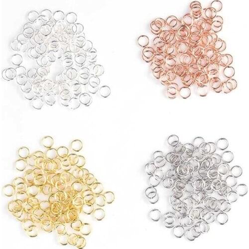 50Pcs/lot 925 Sterling Silver Jump Rings Single Loops Open Split Rings Connector for DIY Jewelry Making Findings 18 Gauge