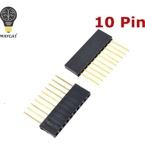 Special Female Header Connector PC104 Long Female Header Connector 2.54 Spacing 1*10/10P Pin 11MM 50pcs/lot
