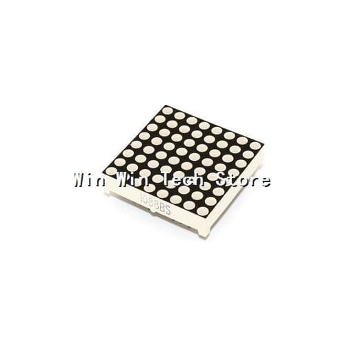 100PCS 8*8 LED dot matrix 3mm 1088BS HSN-1088UR 32*32mm bright red Yang 1088BS 1088AS