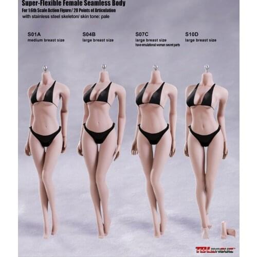 TBLeague S01A S04B S07C S10D Super-Flexible Seamless Body With Stainless Steel Skeleton In Pale