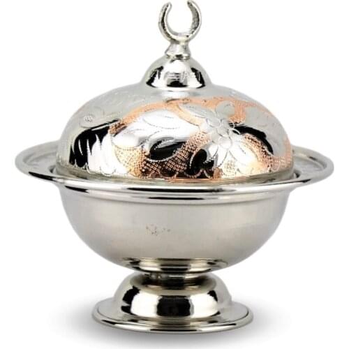 Thick Embroidered Cap Copper Sugar Bowl