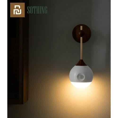 Xiaomi Sothing Night Light Smart Sensor Portable Infrared Induction USB Charging Removable Night Lamp for xiami Smart Home