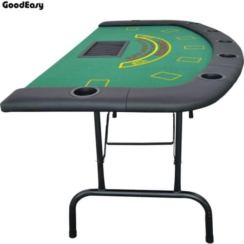 1.84*0.92m Foldable Poker Tables Black Jack Table Casino Texas Hold'em Poker Indoor Board Game Chip Accessory Factory Price