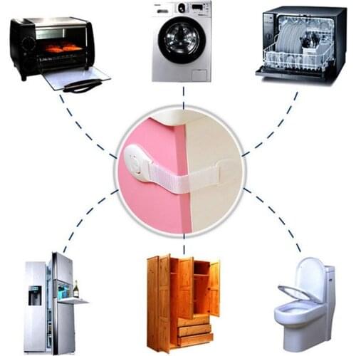 21 X 5cm Baby Protection Safety Plastic Locks For Child Kids Cabinet Door Drawers Refrigerator Toilet Safety Lock 1PCS